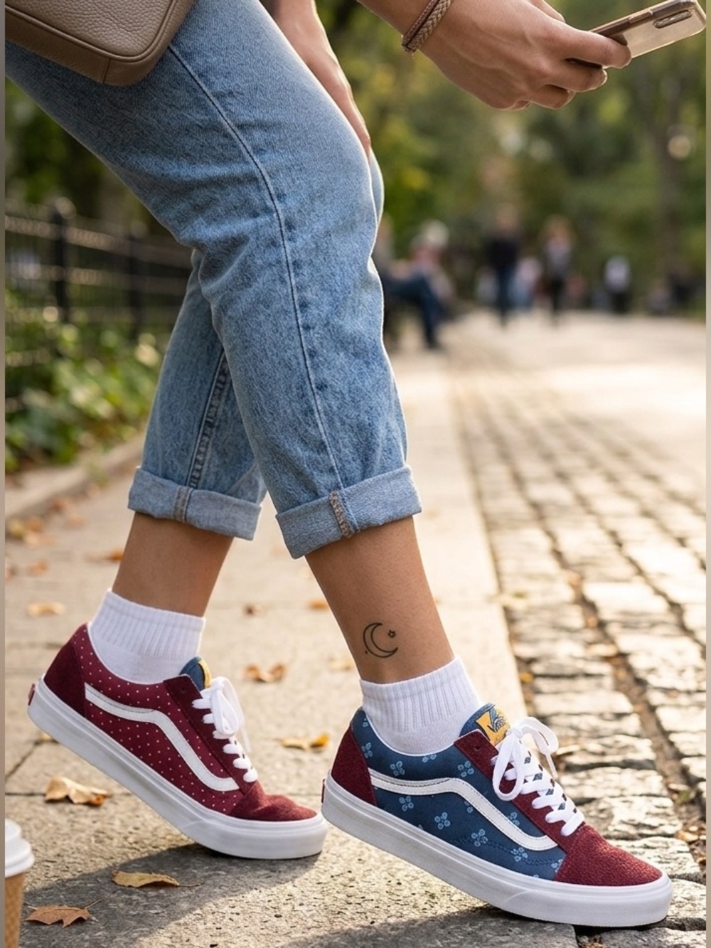 Vans Old Skool Mixed Tie Print Multicolor Sneakers Women’s 7.5 NIB